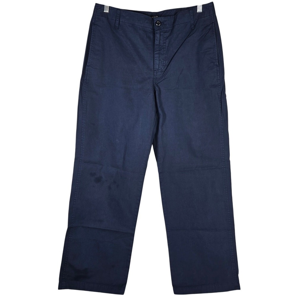 J. Crew Womens Chino Pants 29 Navy Blue Cotton Straight Leg BP499 FA23